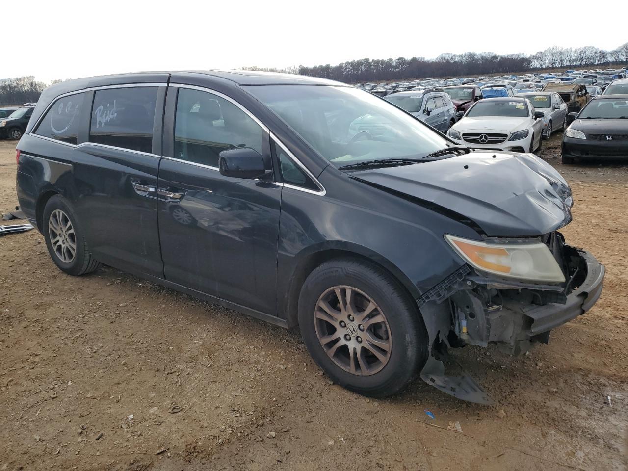 2012 Honda Odyssey VIN 5FNRL5H61CB146935 Copart auction photo, front end damage thumbnail 4