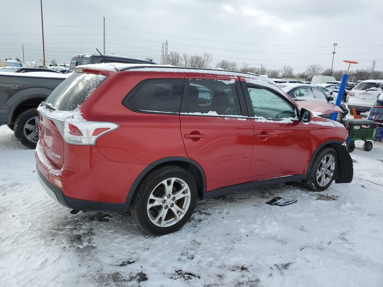 2015 Mitsubishi Outlander VIN JA4AZ3A38FZ001948 Copart auction photo, front end damage thumbnail 3