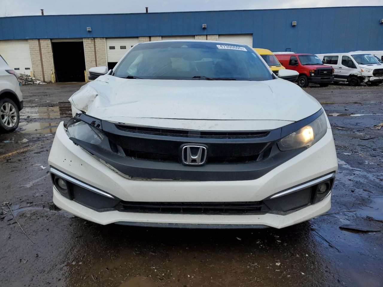 2019 Honda Civic VIN 2HGFC3B36KH357144 Copart auction photo, front end / side damage thumbnail 5