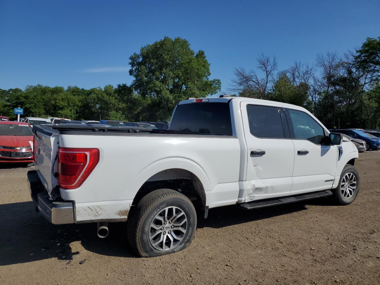 2021 Ford F-150 VIN 1FTFW1E1XMFC73398 Copart auction photo, rollover damage thumbnail 3