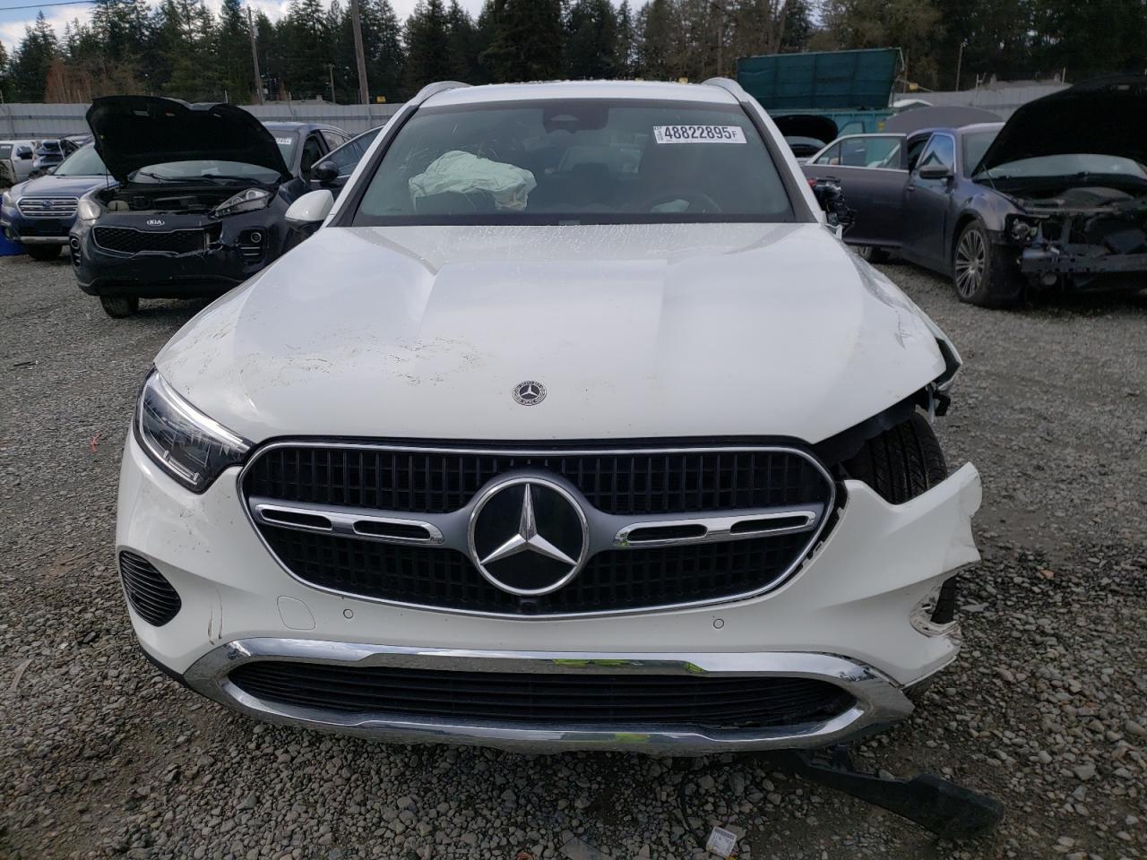 2024 Mercedes-Benz GLC VIN W1NKM4GB2RF145314 Copart auction photo, side / front end damage thumbnail 5