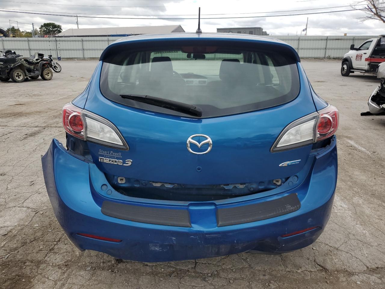 2012 Mazda 3 VIN JM1BL1L79C1673771 Copart auction photo, rear end / frame damage damage thumbnail 6