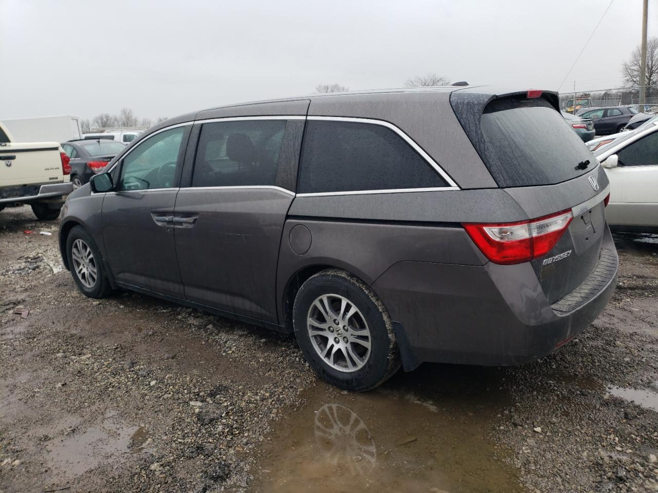2012 Honda Odyssey VIN 5FNRL5H62CB013052 Copart auction photo, front end / side damage thumbnail 2