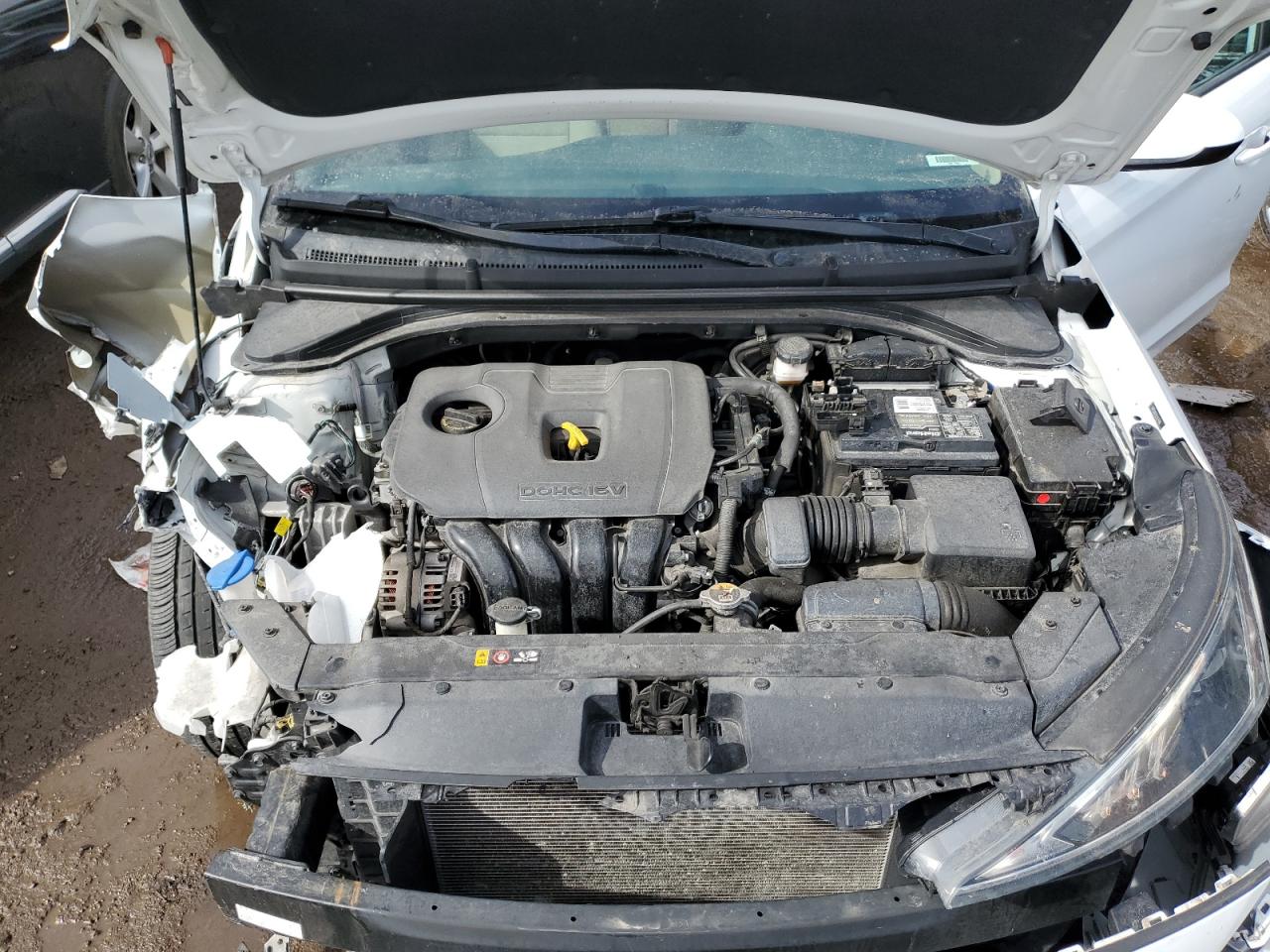2020 Hyundai Elantra VIN 5NPD84LF2LH524386 Copart auction photo, front end / side damage thumbnail 11