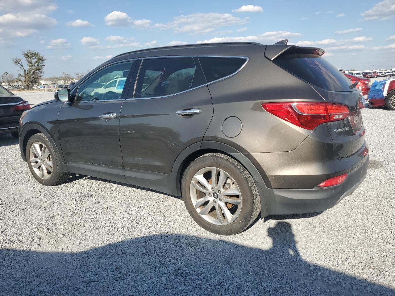 2014 Hyundai Santa Fe VIN 5XYZW3LA0EG180416 Copart auction photo, front end damage thumbnail 2
