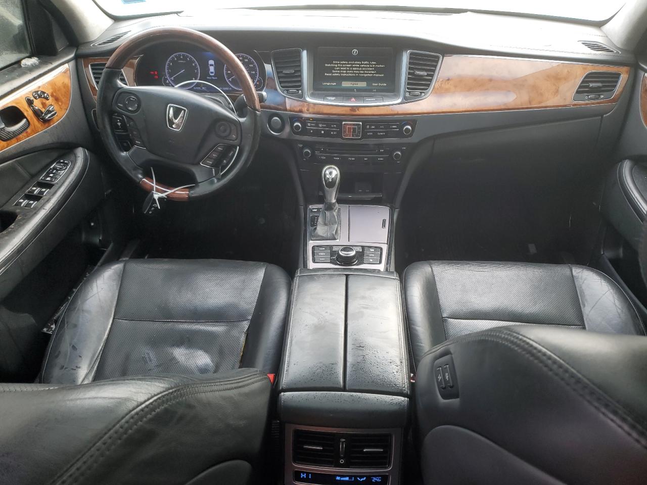 2014 Hyundai Equus VIN KMHGH4JH6EU073808 Copart auction photo, front end damage thumbnail 8