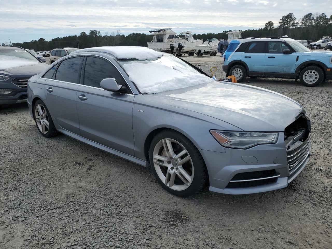 2016 Audi A6 VIN WAUGFAFC4GN149557 Copart auction photo, front end damage thumbnail 4