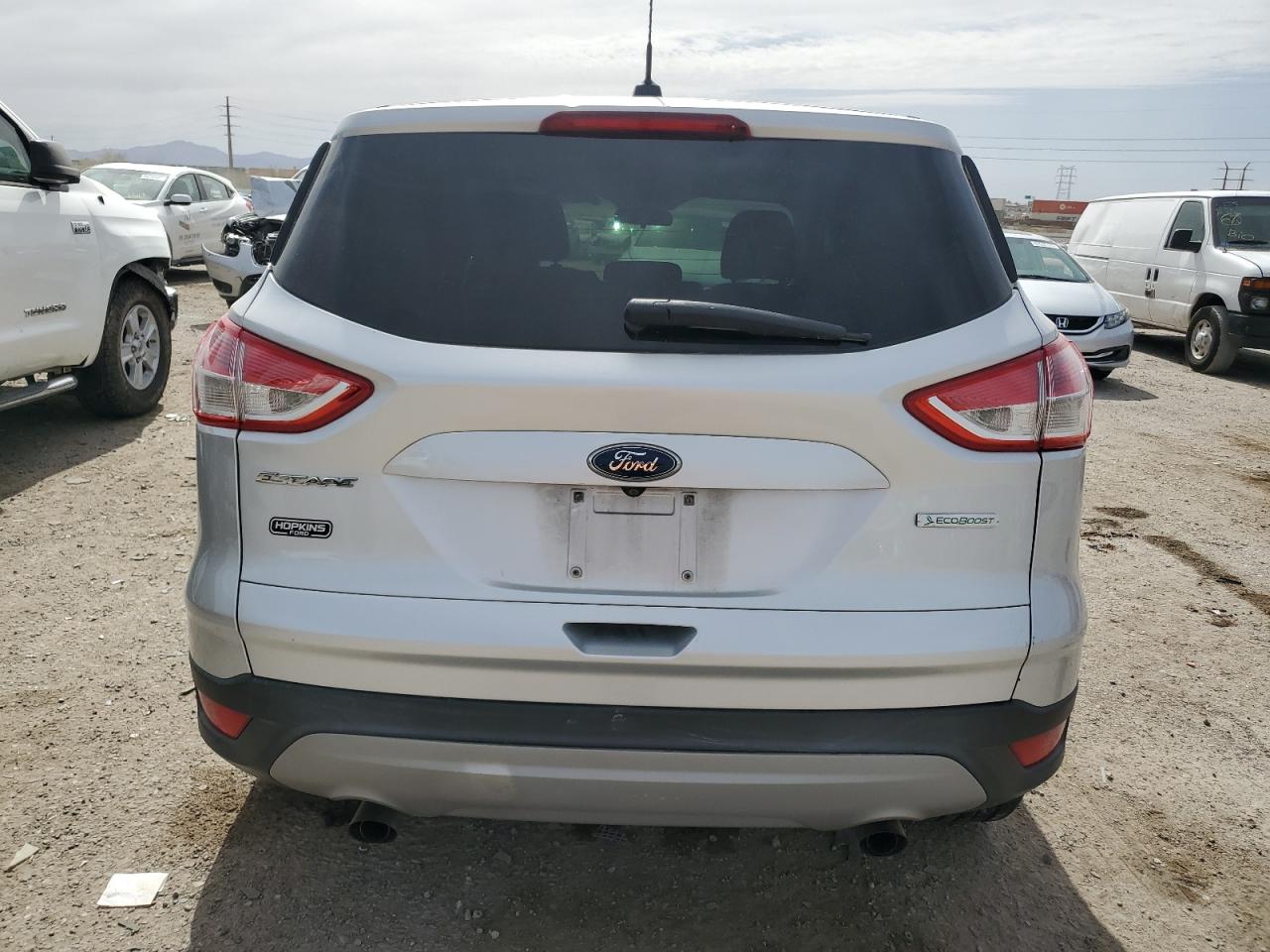 2014 Ford Escape VIN 1FMCU0GX6EUB24712 Copart auction photo, undercarriage / front end damage thumbnail 6