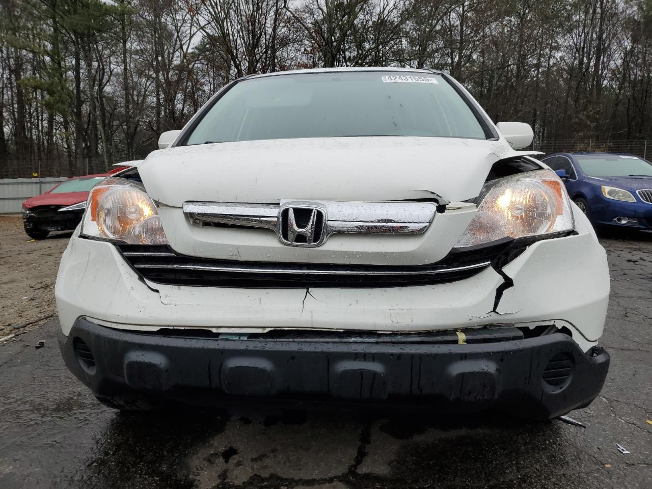 2008 Honda CR-V VIN JHLRE38718C037602 Copart auction photo, front end damage thumbnail 5