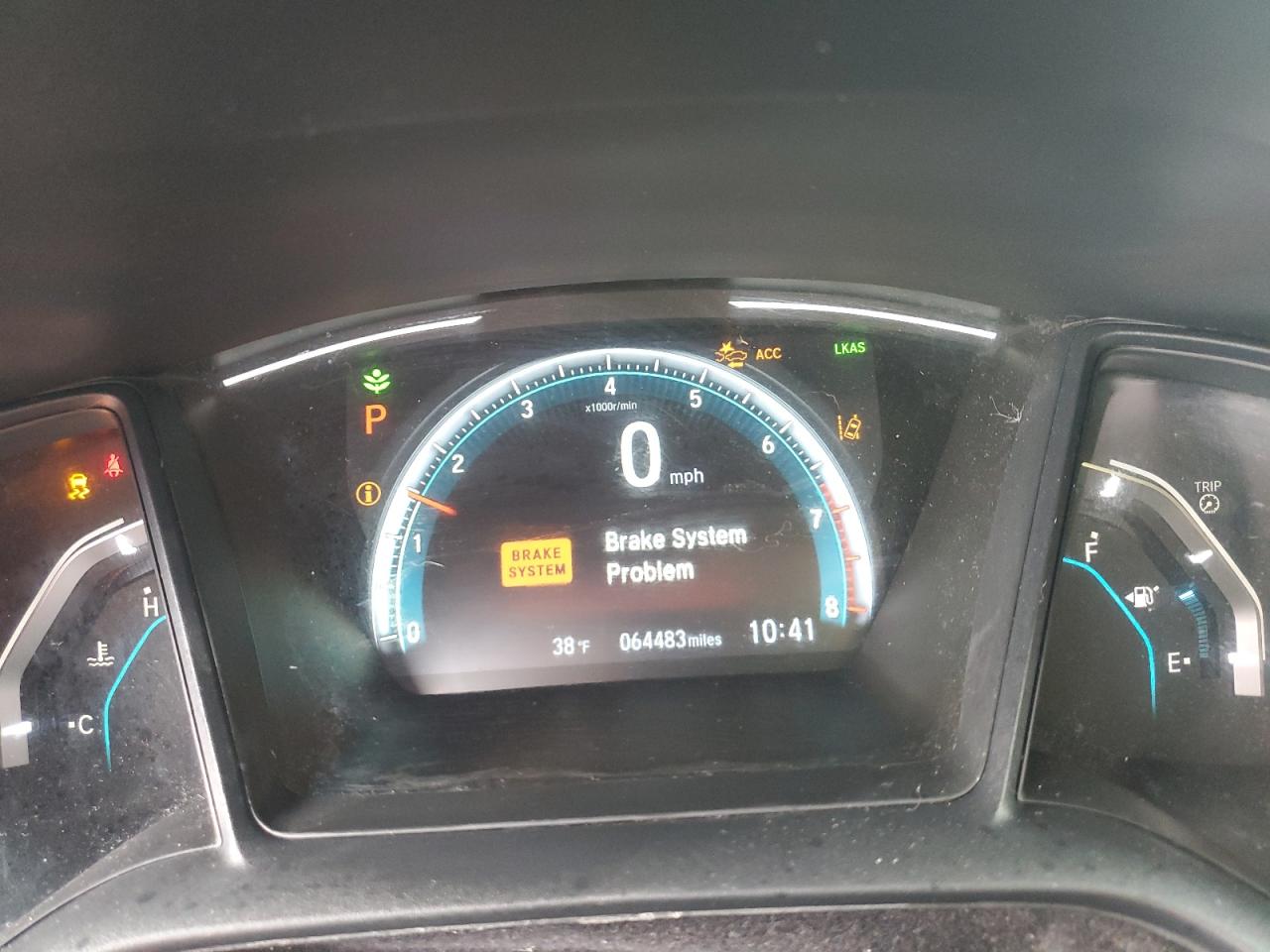 2019 Honda Civic VIN 2HGFC2F66KH546181 Copart auction photo, front end / side damage thumbnail 9