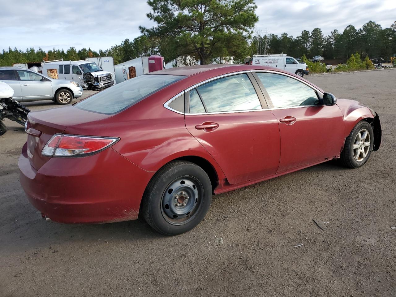2010 Mazda 6 VIN 1YVHZ8BH1A5M13019 Copart auction photo, front end / rear end damage thumbnail 3