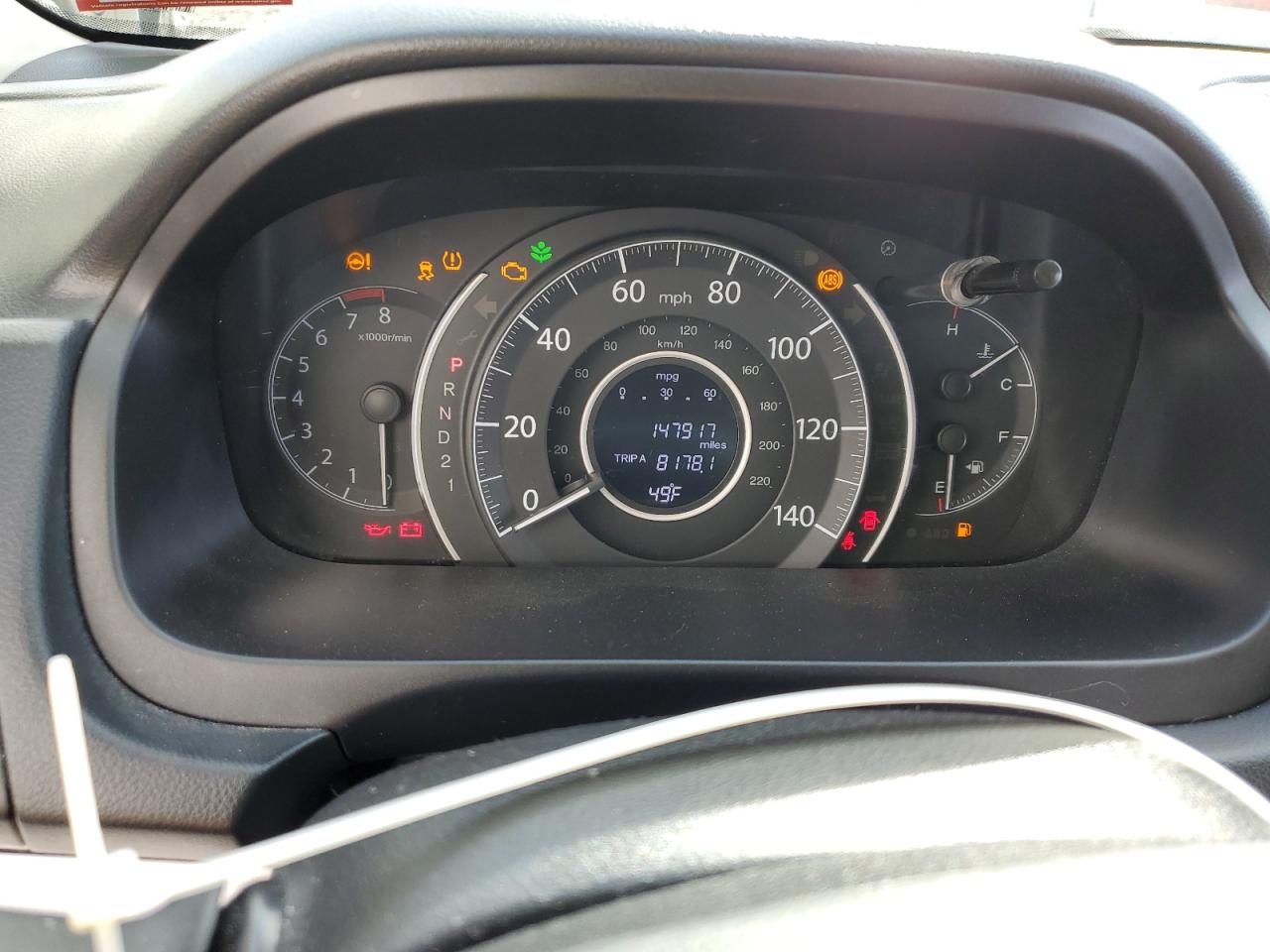 2014 Honda CR-V VIN 2HKRM4H34EH644354 Copart auction photo, rear end / minor dent/scratches damage thumbnail 9