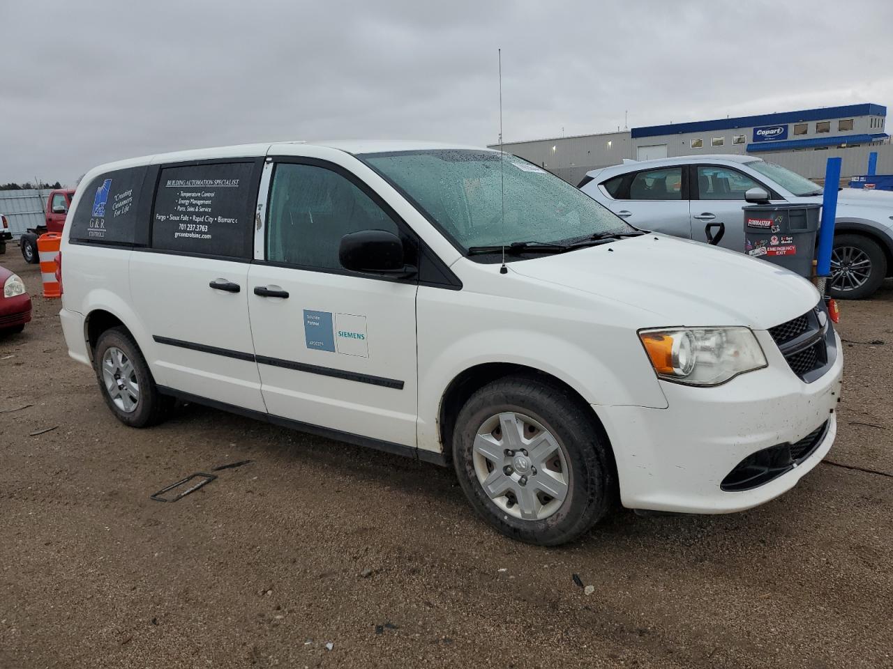 2013 RAM Cargo Van Tradesman VIN 2C4JRGAG3DR781252 Copart auction photo, rear end damage thumbnail 4
