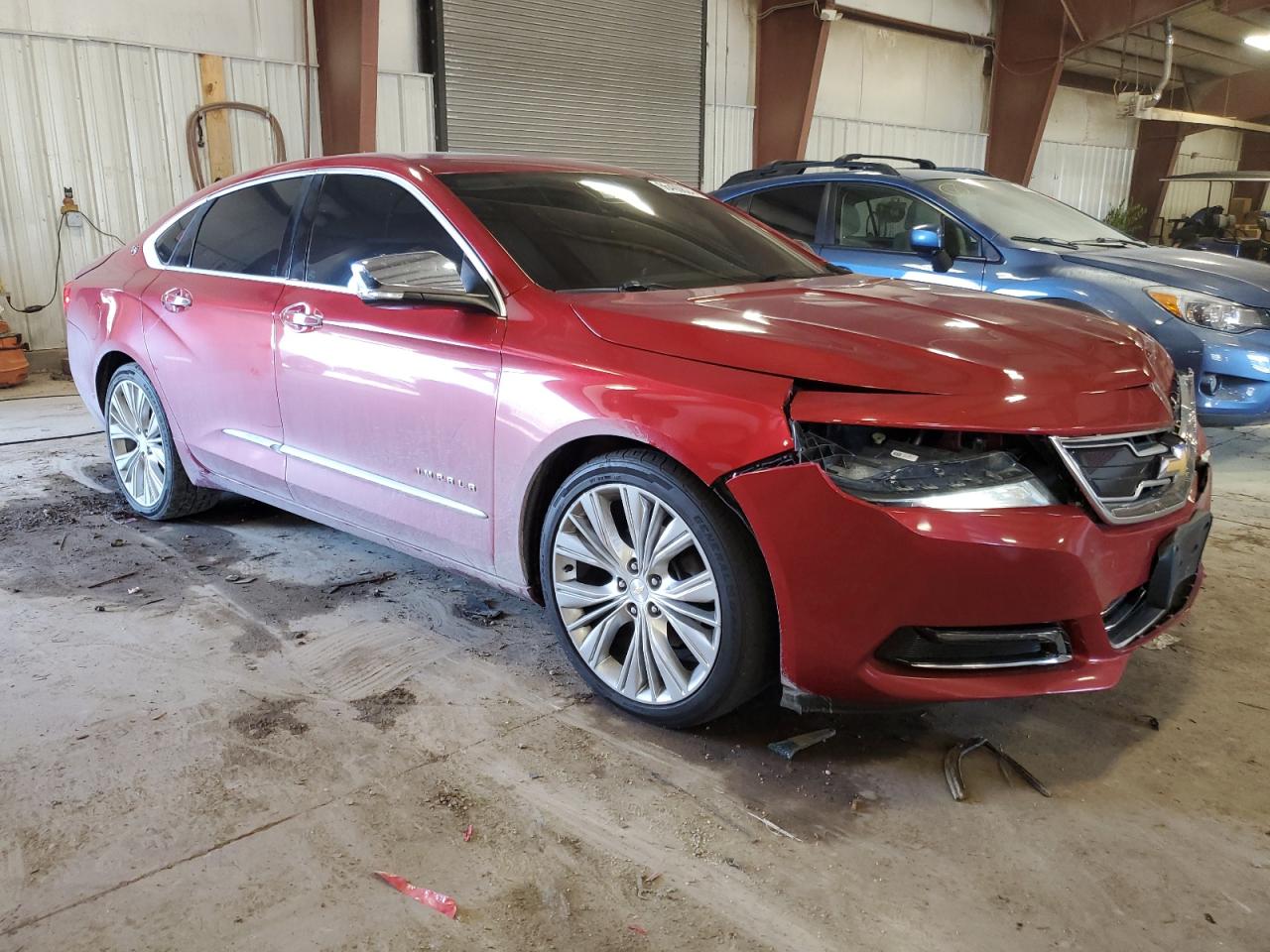 2014 Chevrolet Impala VIN 2G1155S35E9190555 Copart auction photo, front end / side damage thumbnail 4