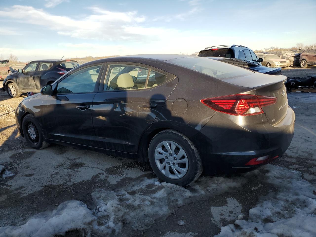 2020 Hyundai Elantra VIN 5NPD74LF2LH610588 Copart auction photo, side damage thumbnail 2