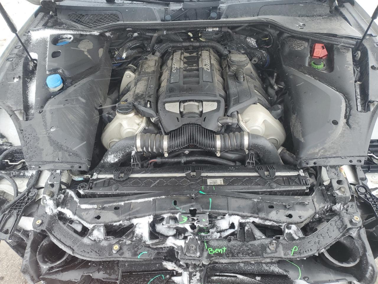 2015 Porsche Cayenne VIN WP1AC2A26FLA80496 Copart auction photo, front end damage thumbnail 12