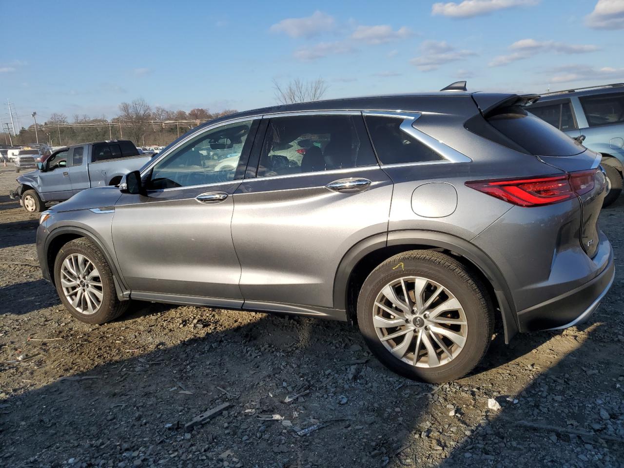 2024 Infiniti QX50 VIN 3PCAJ5AB9RF104001 Copart auction photo, side / minor dent/scratches damage thumbnail 2
