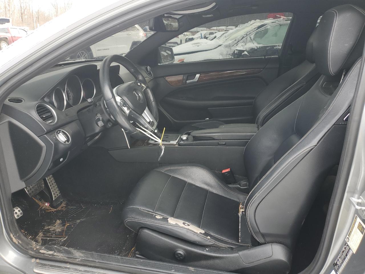 2012 Mercedes-Benz C-klasse VIN WDDGJ4HB2CF931728 Copart auction photo, front end / undercarriage damage thumbnail 7