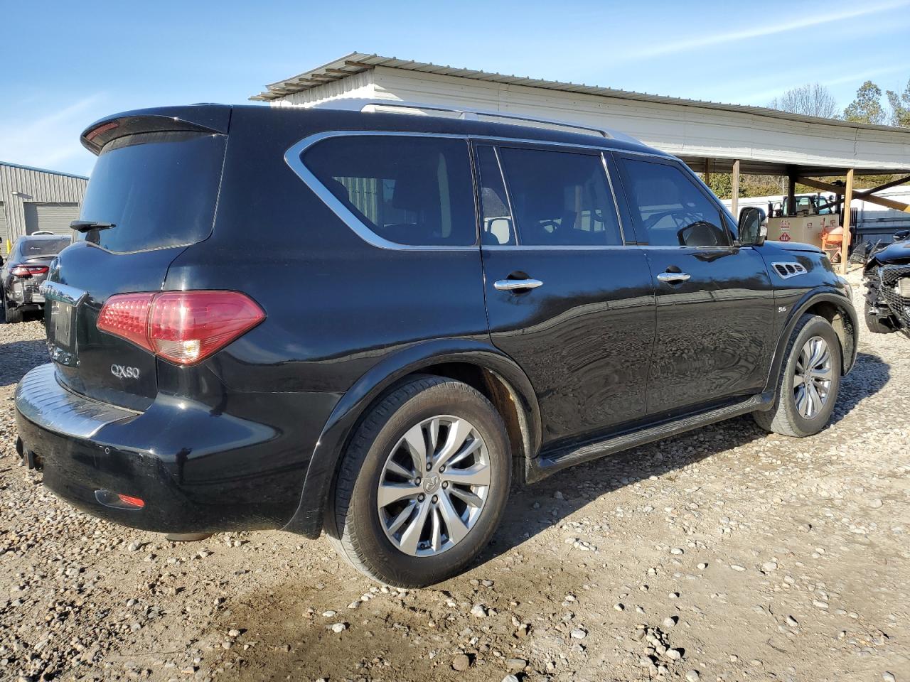 2017 Infiniti QX80 VIN JN8AZ2NF9H9643302 Copart auction photo, front end damage thumbnail 3