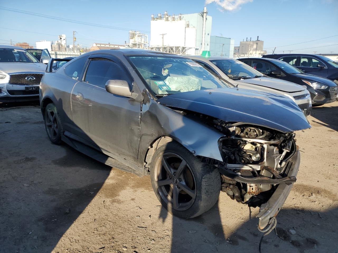 2003 Acura RSX VIN JH4DC548X3S003789 Copart auction photo, all over damage thumbnail 4