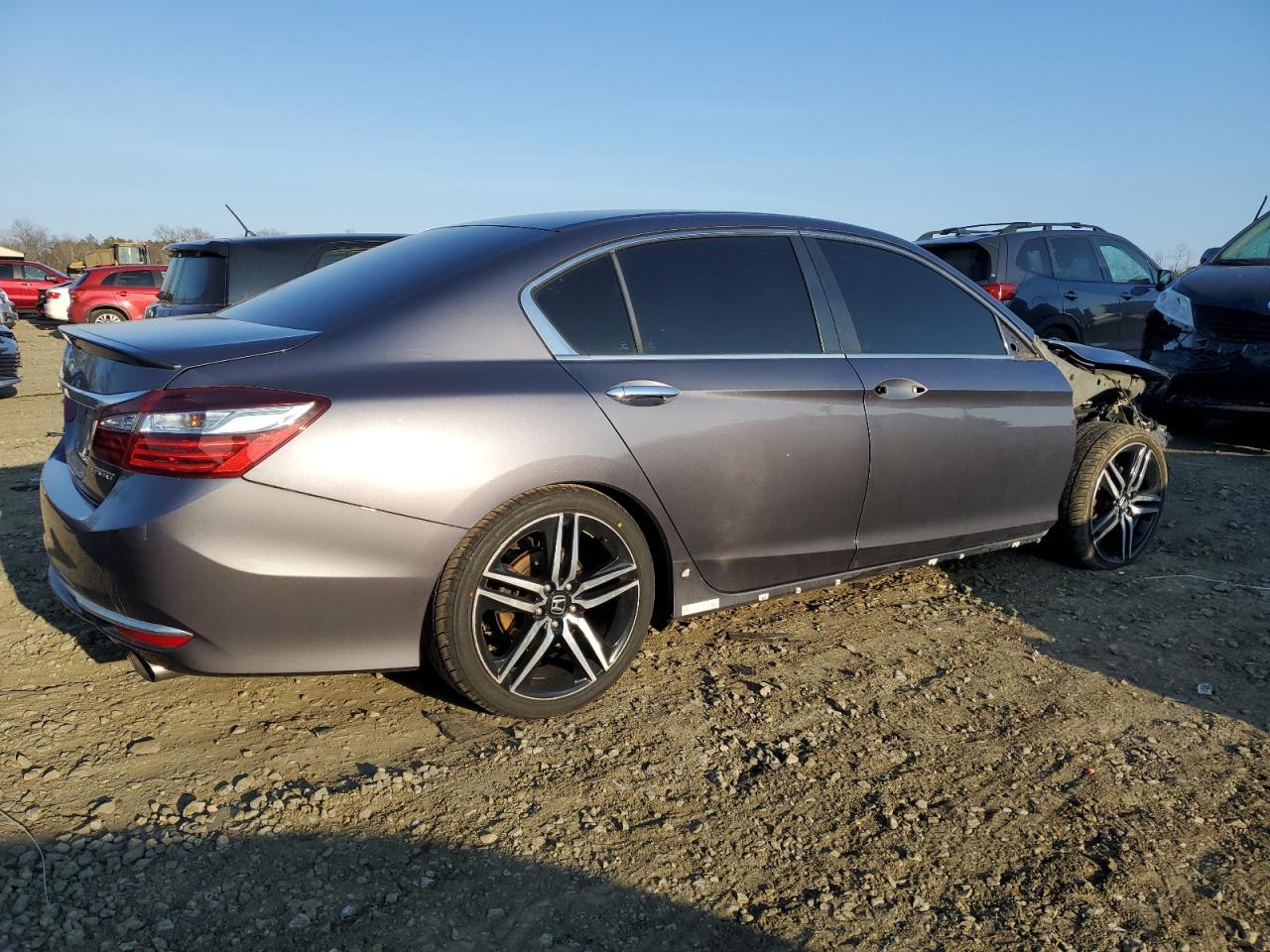 2016 Honda Accord VIN 1HGCR2F57GA075558 Copart auction photo, front end damage thumbnail 3