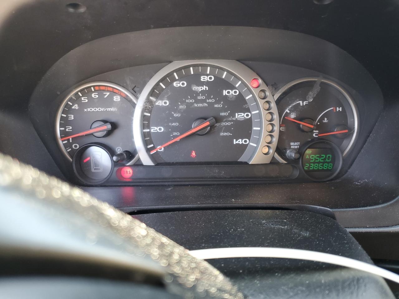 2003 Honda Pilot VIN 2HKYF18563H577971 Copart auction photo, all over damage thumbnail 9