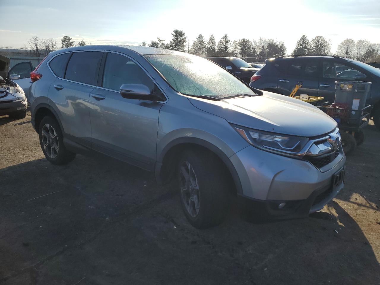 2019 Honda CR-V VIN 7FARW2H53KE019653 Copart auction photo, front end / undercarriage damage thumbnail 4