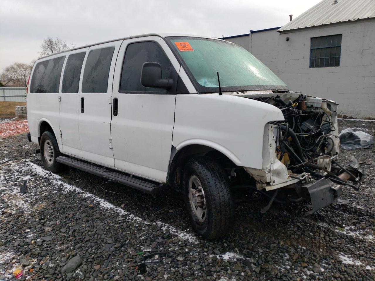 2012 Chevrolet Express VIN 1GAWGPFG3C1151456 Copart auction photo, front end damage thumbnail 4