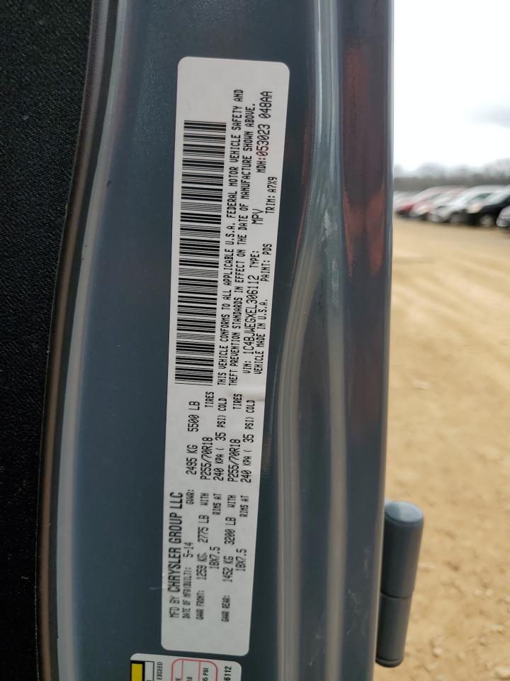2014 Jeep Wrangler VIN 1C4BJWEGXEL306112 Copart auction photo, front end damage thumbnail 16