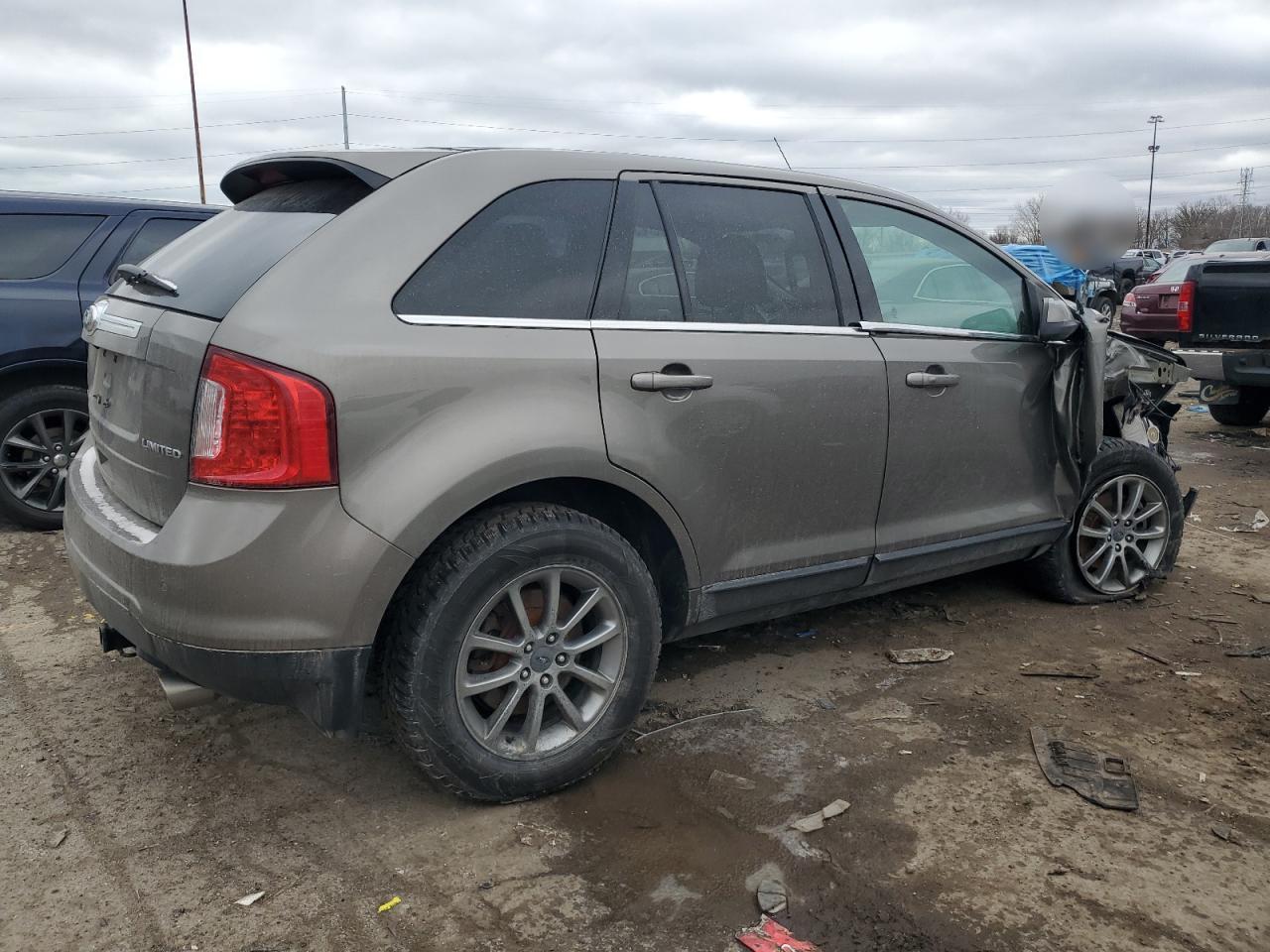 2014 Ford Edge VIN 2FMDK3KCXEBB36626 Copart auction photo, front end / undercarriage damage thumbnail 3