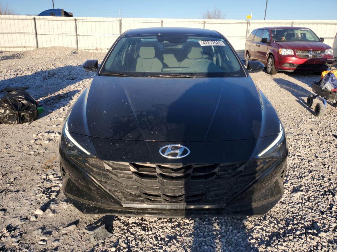 2022 Hyundai Elantra VIN KMHLM4AG4NU312256 Copart auction photo, rear end damage thumbnail 5