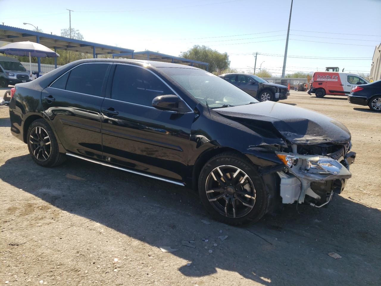 2013 Toyota Camry VIN 4T1BK1FK8DU527697 Copart auction photo, front end damage thumbnail 4