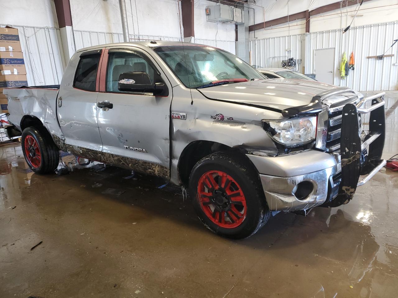 2010 Toyota Tundra VIN 5TFUW5F17AX111957 Copart auction photo, all over damage thumbnail 4