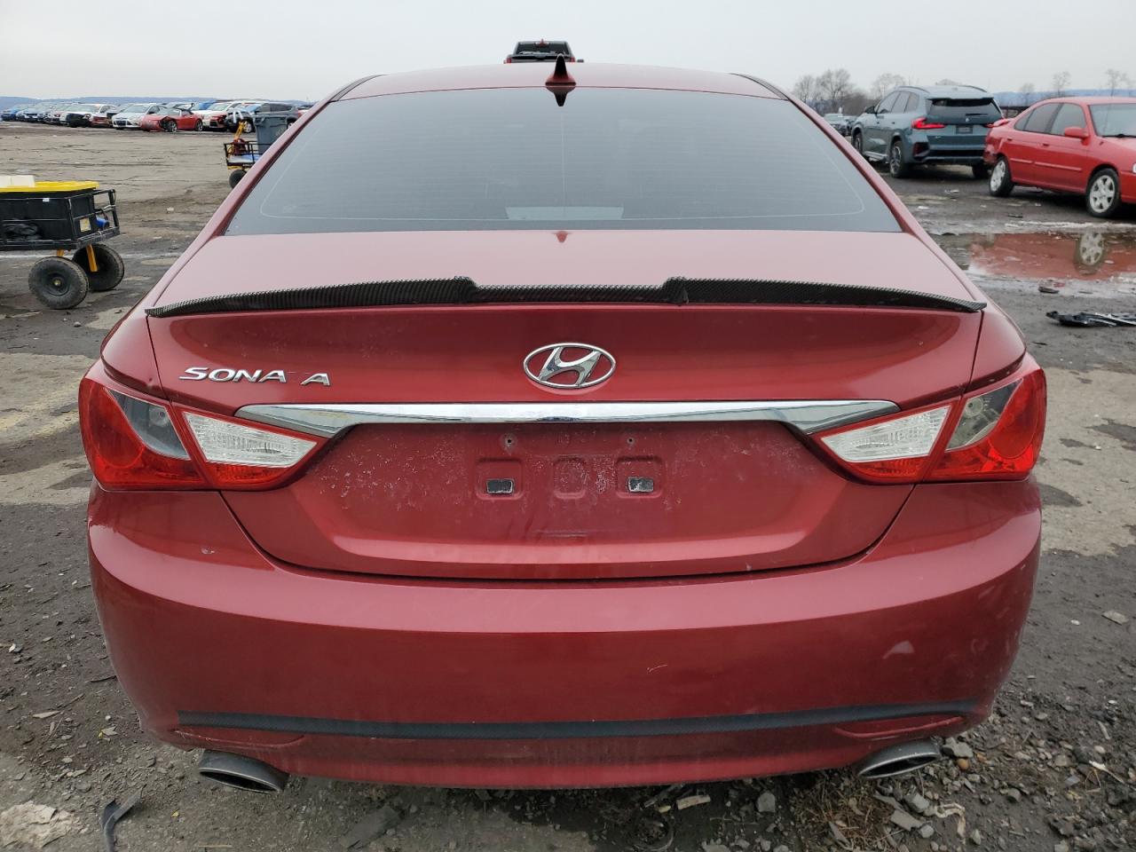 2011 Hyundai Sonata VIN 5NPEC4AC4BH217098 Copart auction photo, front end / side damage thumbnail 6