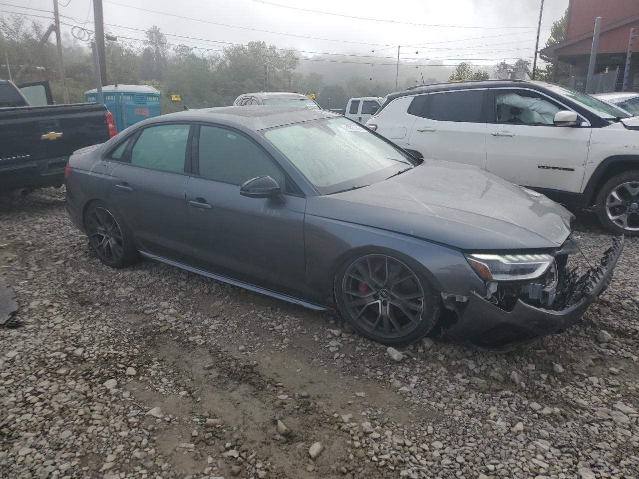 2021 Audi RS4 VIN WAUB4AF41MA069161 Copart auction photo, front end / undercarriage damage thumbnail 4