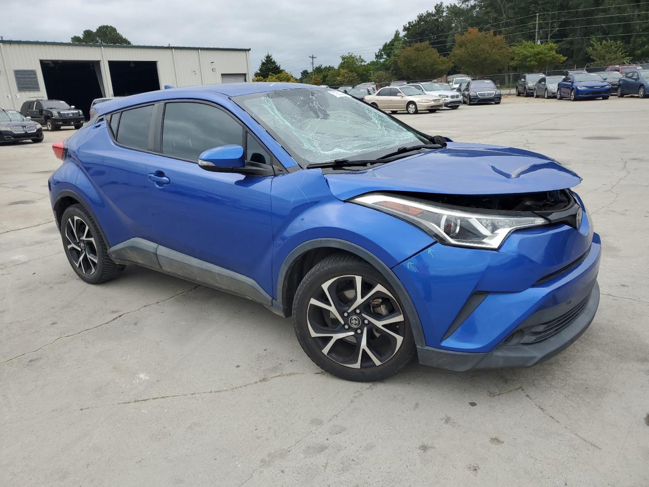 2018 Toyota C-HR VIN NMTKHMBX5JR018610 Copart auction photo, front end damage thumbnail 4