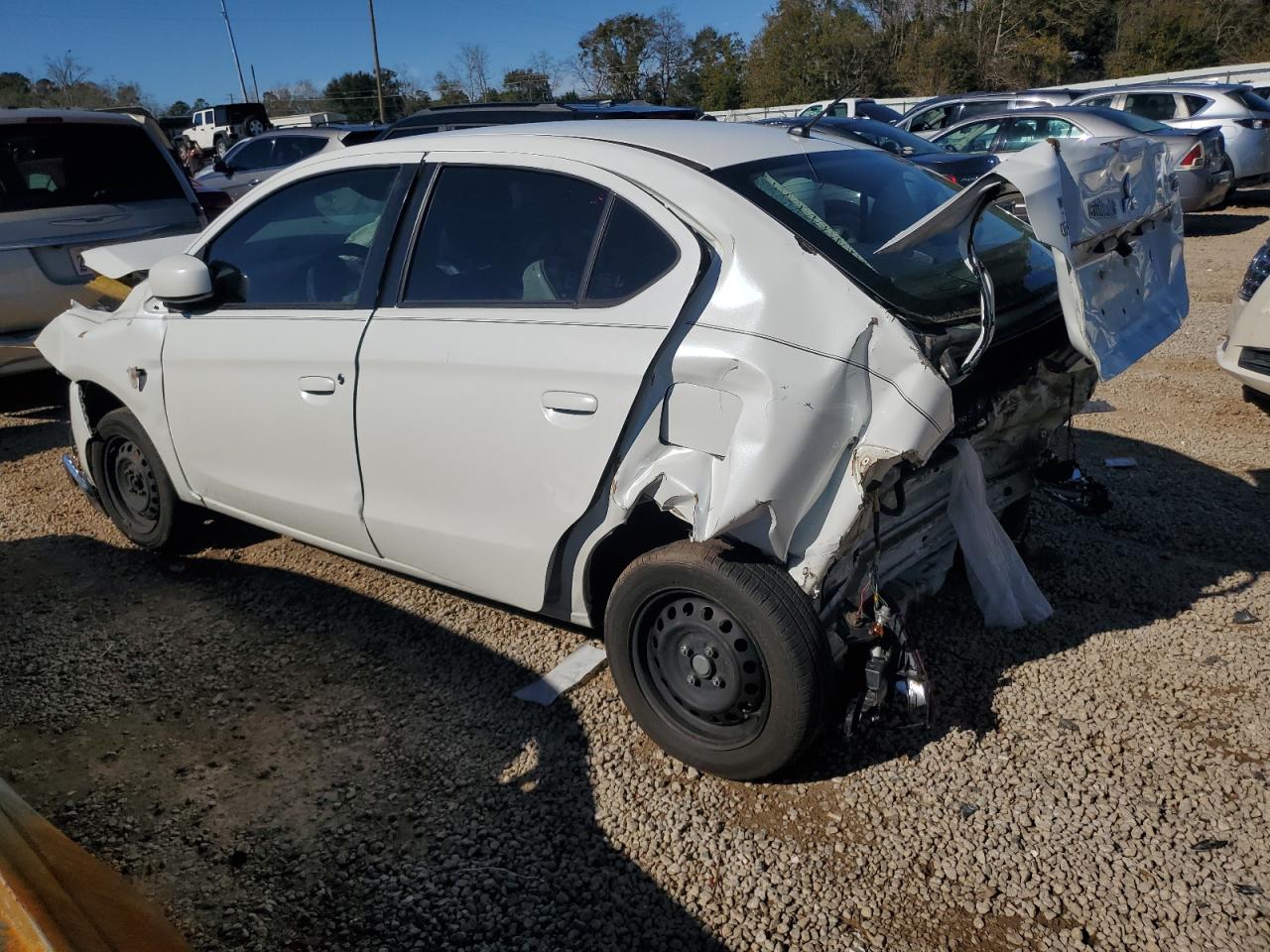 2017 Mitsubishi Mirage VIN ML32F3FJ5HHF06208 Copart auction photo, front end / rear end damage thumbnail 2
