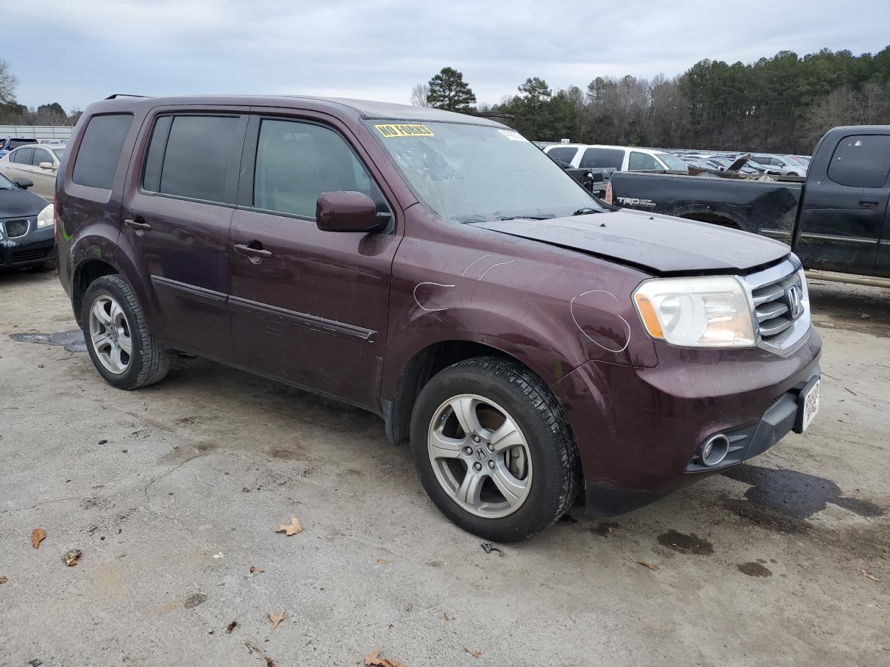2015 Honda Pilot VIN 5FNYF3H47FB031220 Copart auction photo, all over / minor dent/scratches damage thumbnail 4