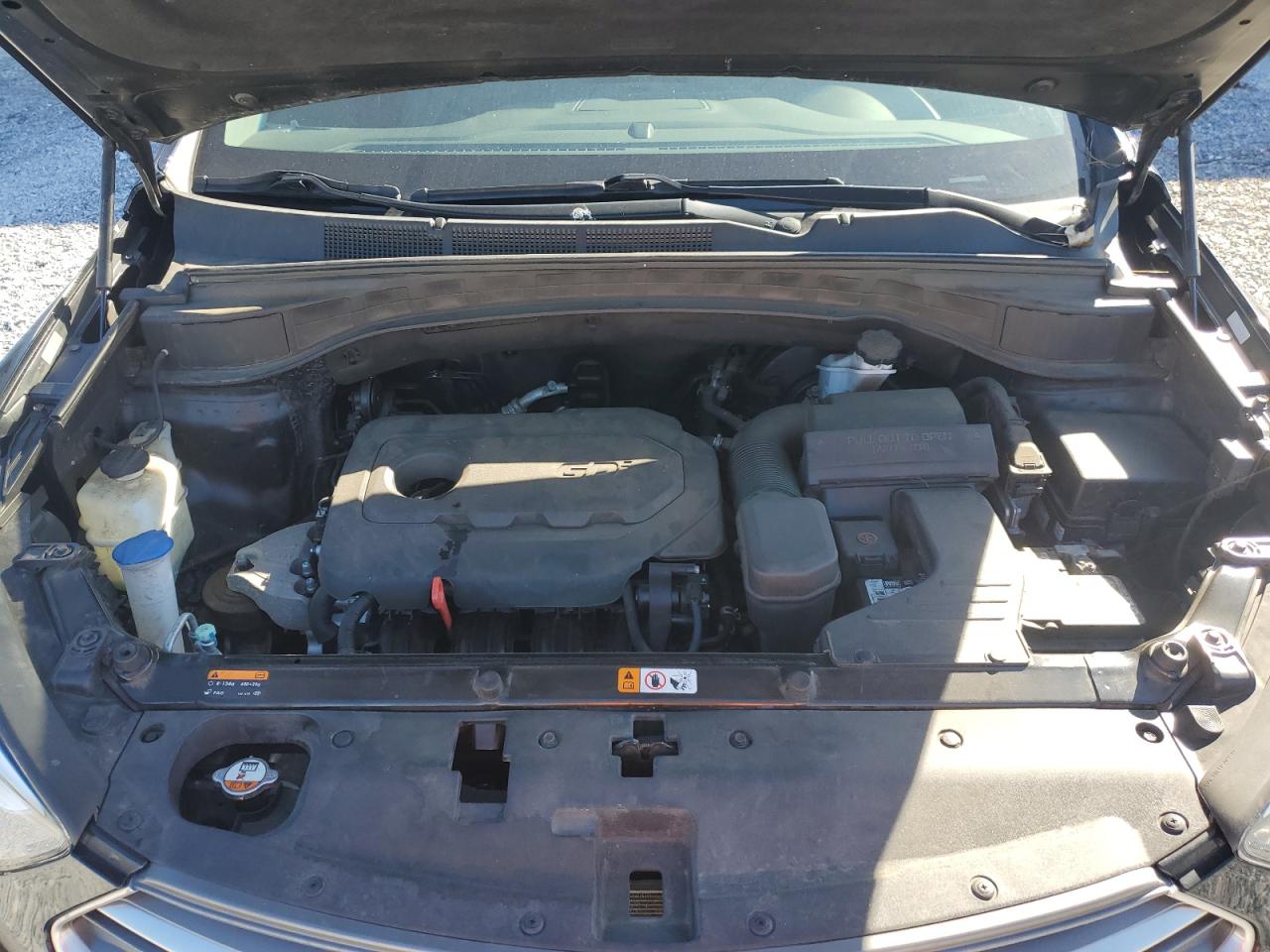 2017 Hyundai Santa Fe VIN 5XYZU3LB4HG429724 Copart auction photo, rear end damage thumbnail 12