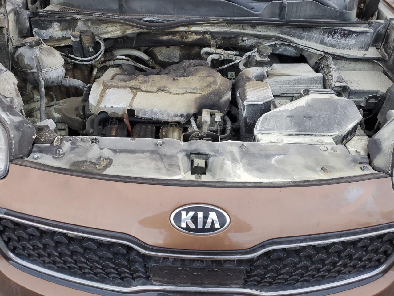 2017 KIA Sportage VIN KNDPNCAC8H7158289 Copart auction photo, burn - engine damage thumbnail 11
