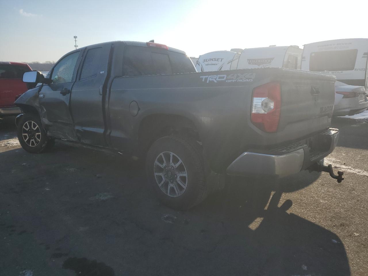 2021 Toyota Tundra VIN 5TFUY5F13MX017069 Copart auction photo, front end / side damage thumbnail 2