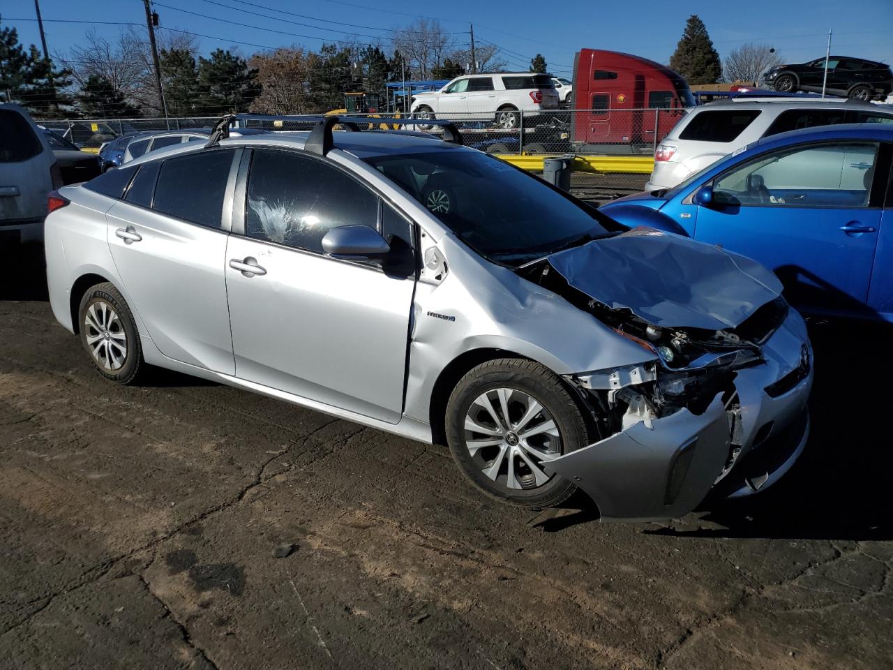 2022 Toyota Prius VIN JTDL9MFU6N3037483 Copart auction photo, front end damage thumbnail 4