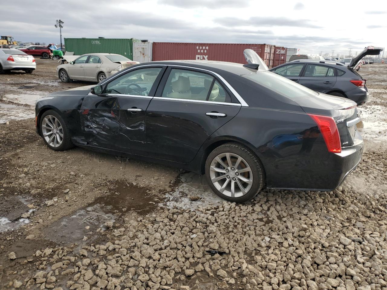 2017 Cadillac CTS VIN 1G6AX5SX8H0173447 Copart auction photo, side damage thumbnail 2