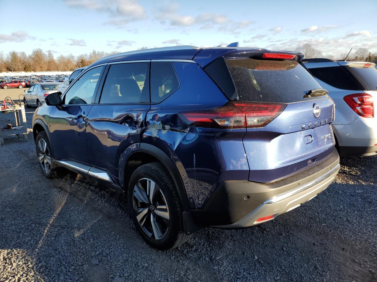 2023 Nissan Rogue VIN JN8BT3DD6PW321163 Copart auction photo, side damage thumbnail 2