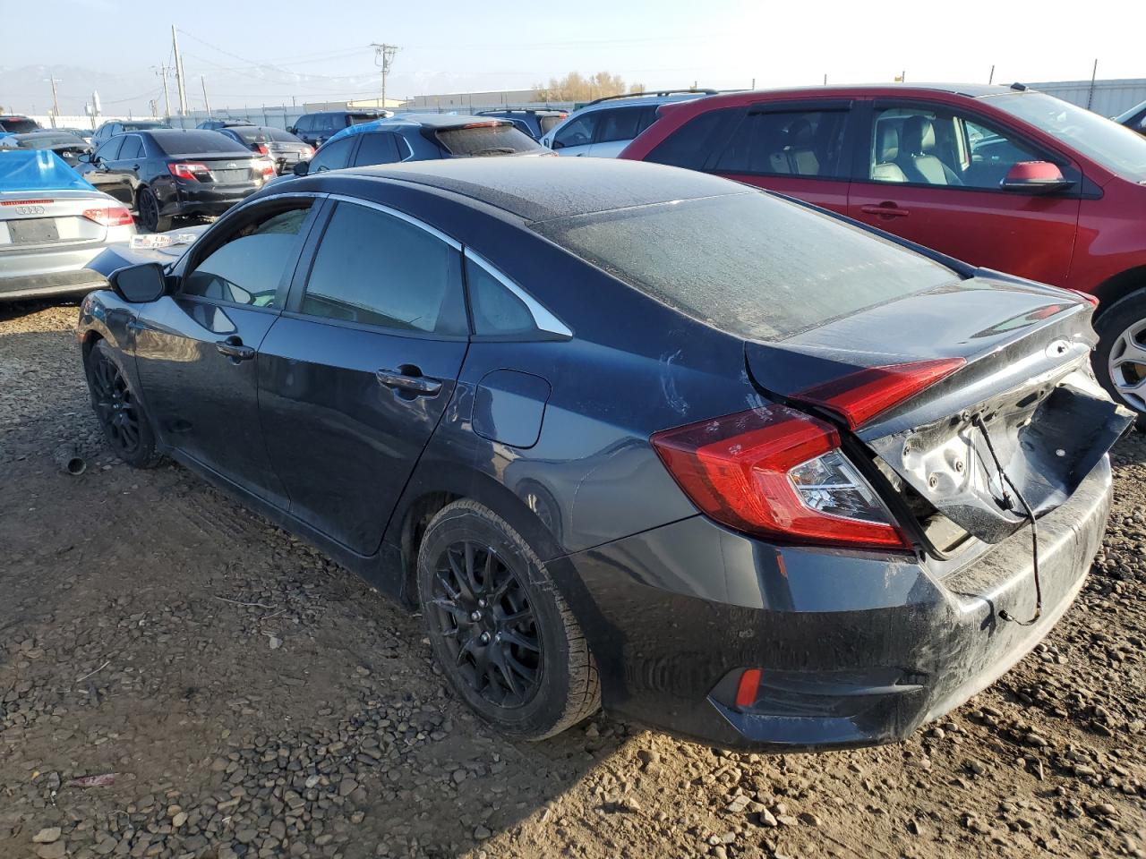 2018 Honda Civic VIN 2HGFC2F54JH500354 Copart auction photo, burn damage thumbnail 2