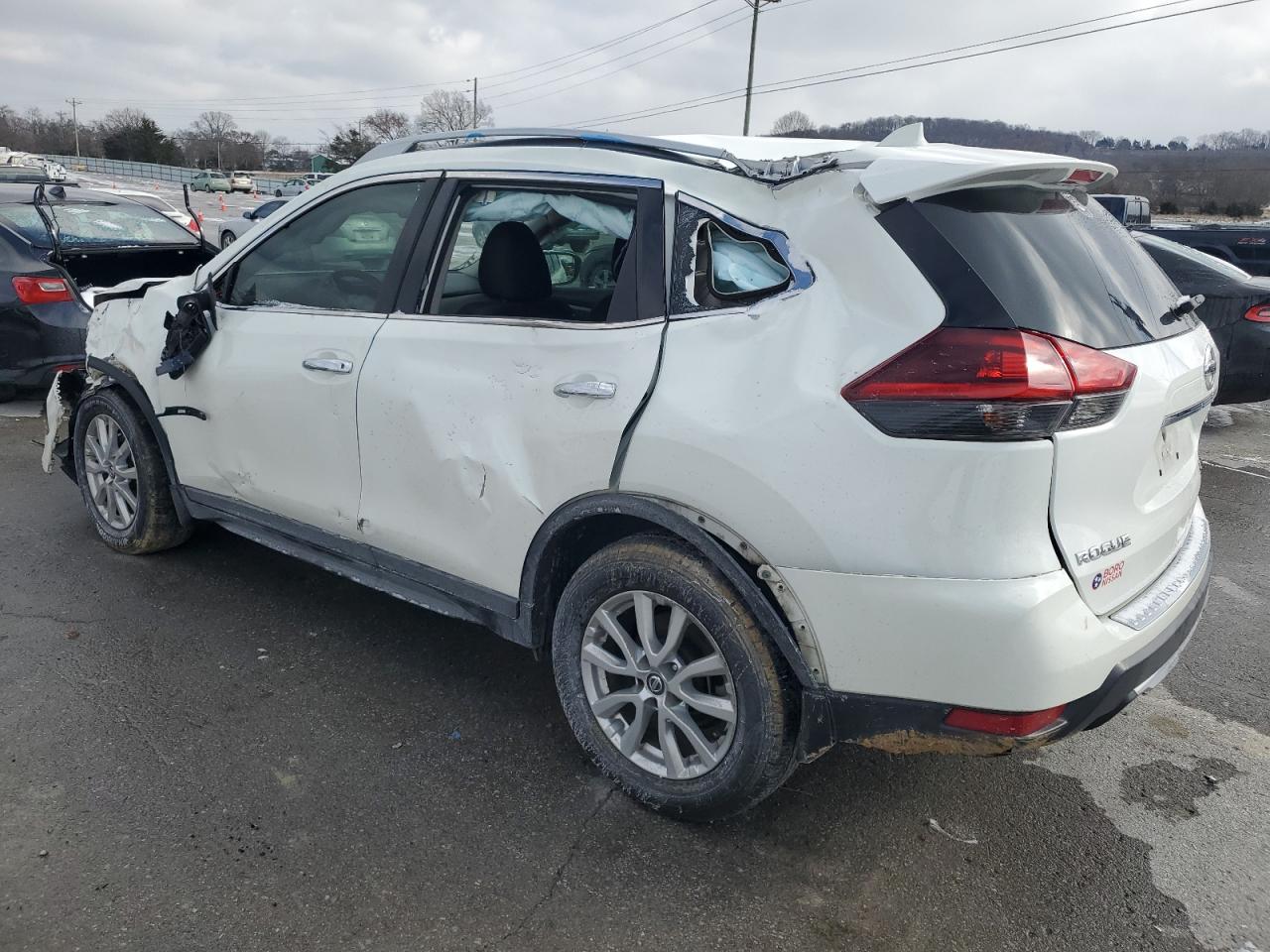 2020 Nissan Rogue VIN 5N1AT2MT6LC717402 Copart auction photo, rollover / side damage thumbnail 2