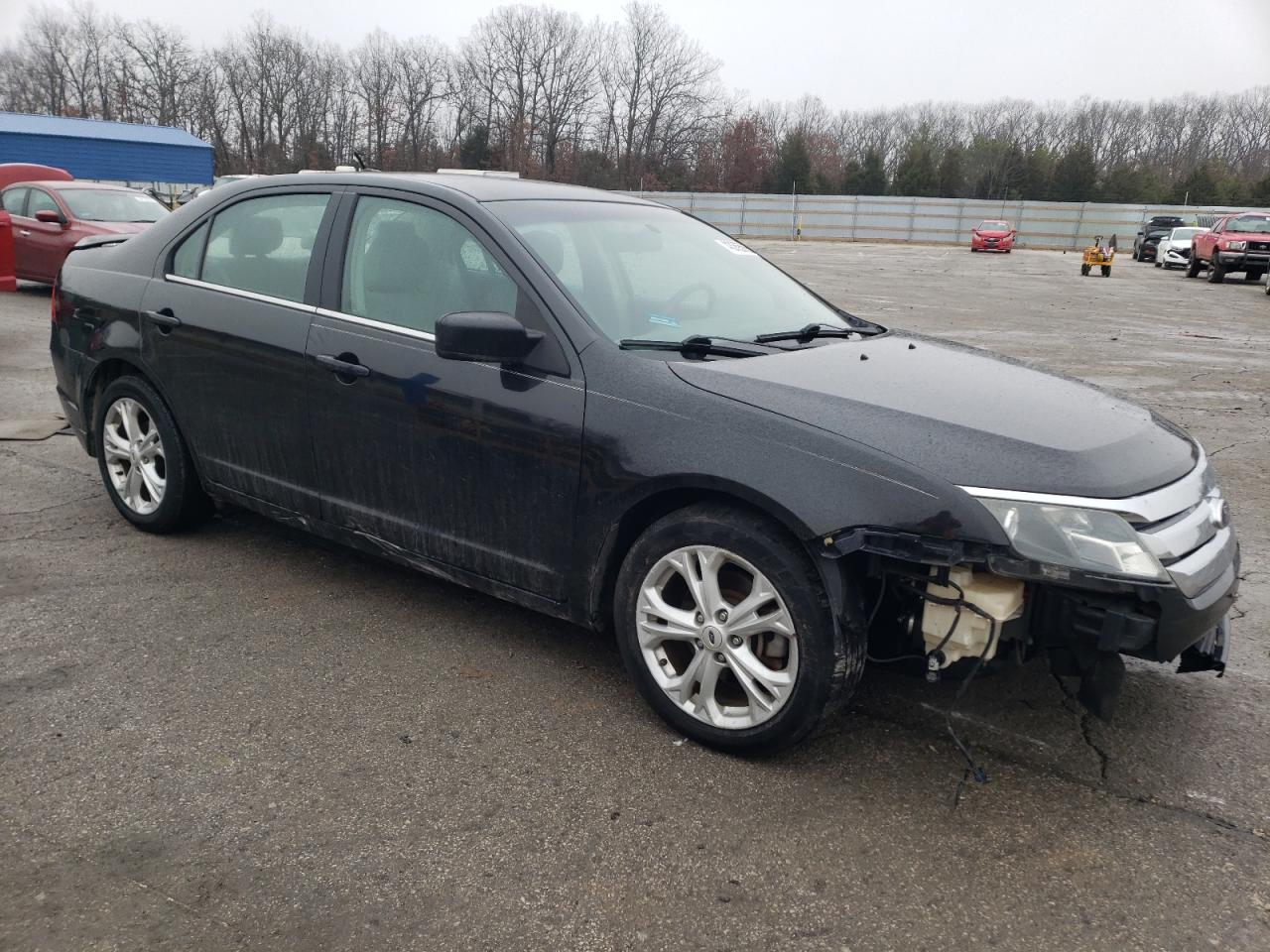 2012 Ford Fusion VIN 3FAHP0HA3CR205575 Copart auction photo, front end / side damage thumbnail 4
