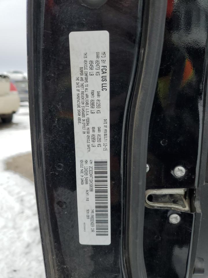 2016 Dodge Charger VIN 2C3CDXAT1GH160398 Copart auction photo, front end / side damage thumbnail 12