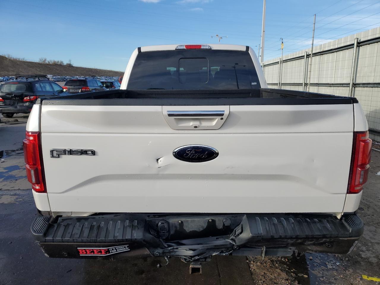 2015 Ford F-150 VIN 1FTFW1EG7FFA99491 Copart auction photo, rear end / hail damage thumbnail 6