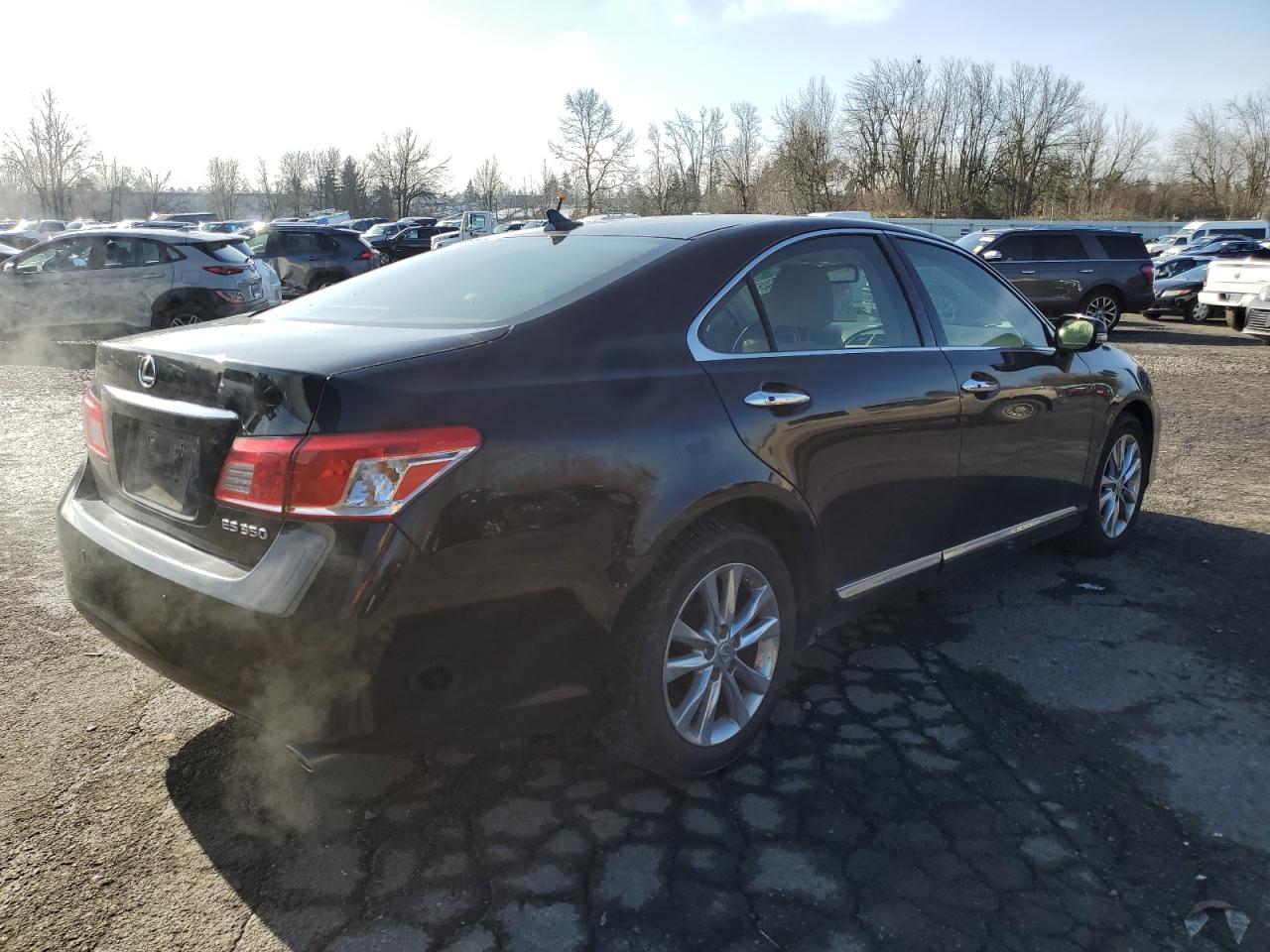 2011 Lexus ES VIN JTHBK1EG1B2437820 Copart auction photo, side / front end damage thumbnail 3